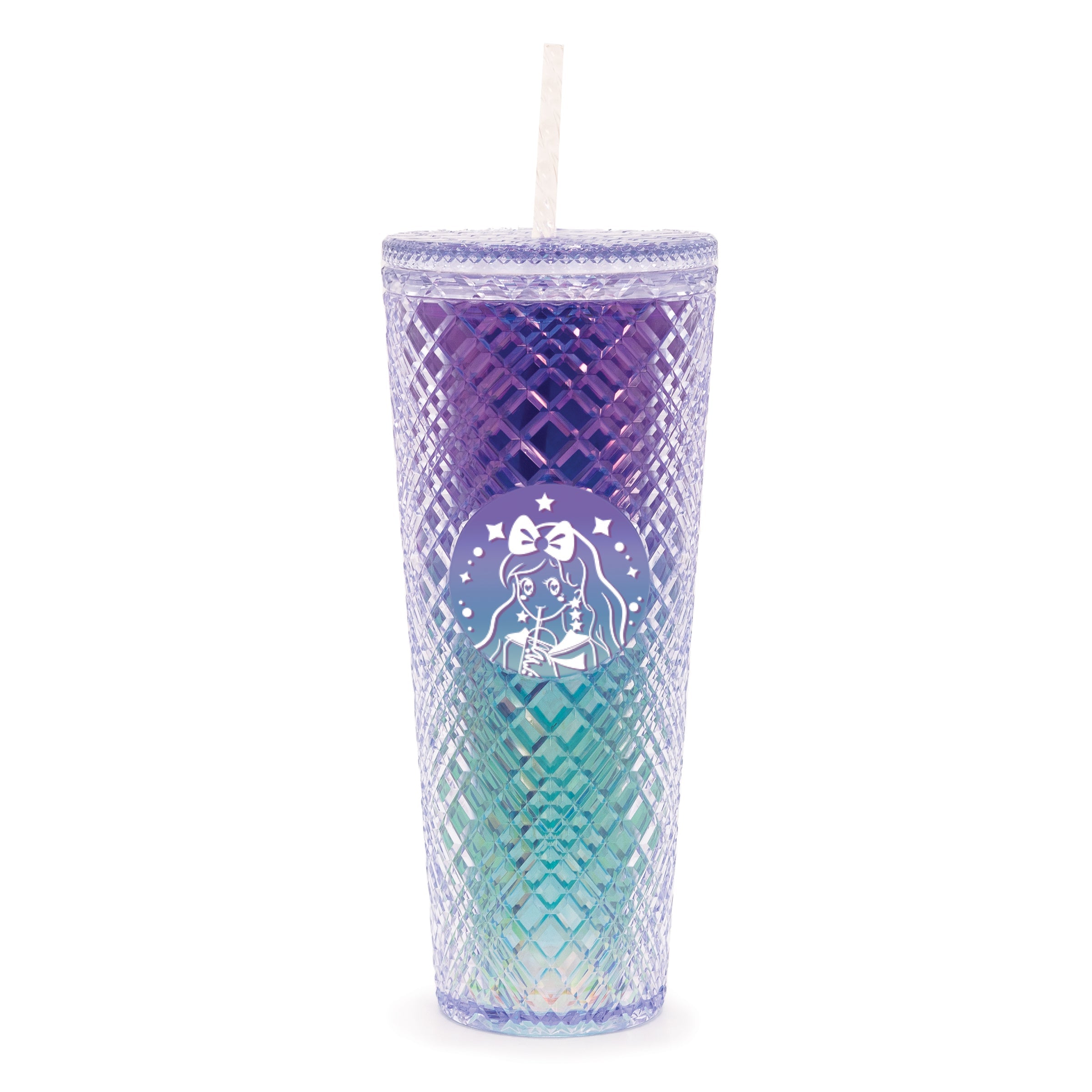 Tall Straw Set - Glitter Clear & Aqua – Shop Whimsicality