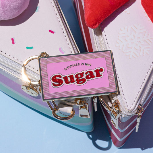 Glitter Metal Keychain - Sugar Packets