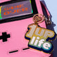 Glitter Metal Keychain -One Up Life