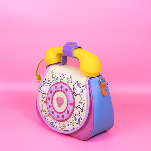 Ring Ring Phone Convertible Handbag - Cat