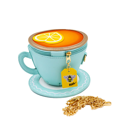 Lemon Tea Cup Crossbody