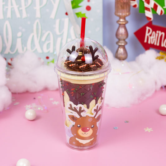 Christmas Tumbler - Red-Nosed Reindeer 🦌