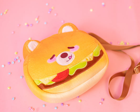 Hamburger Bear Crossbody