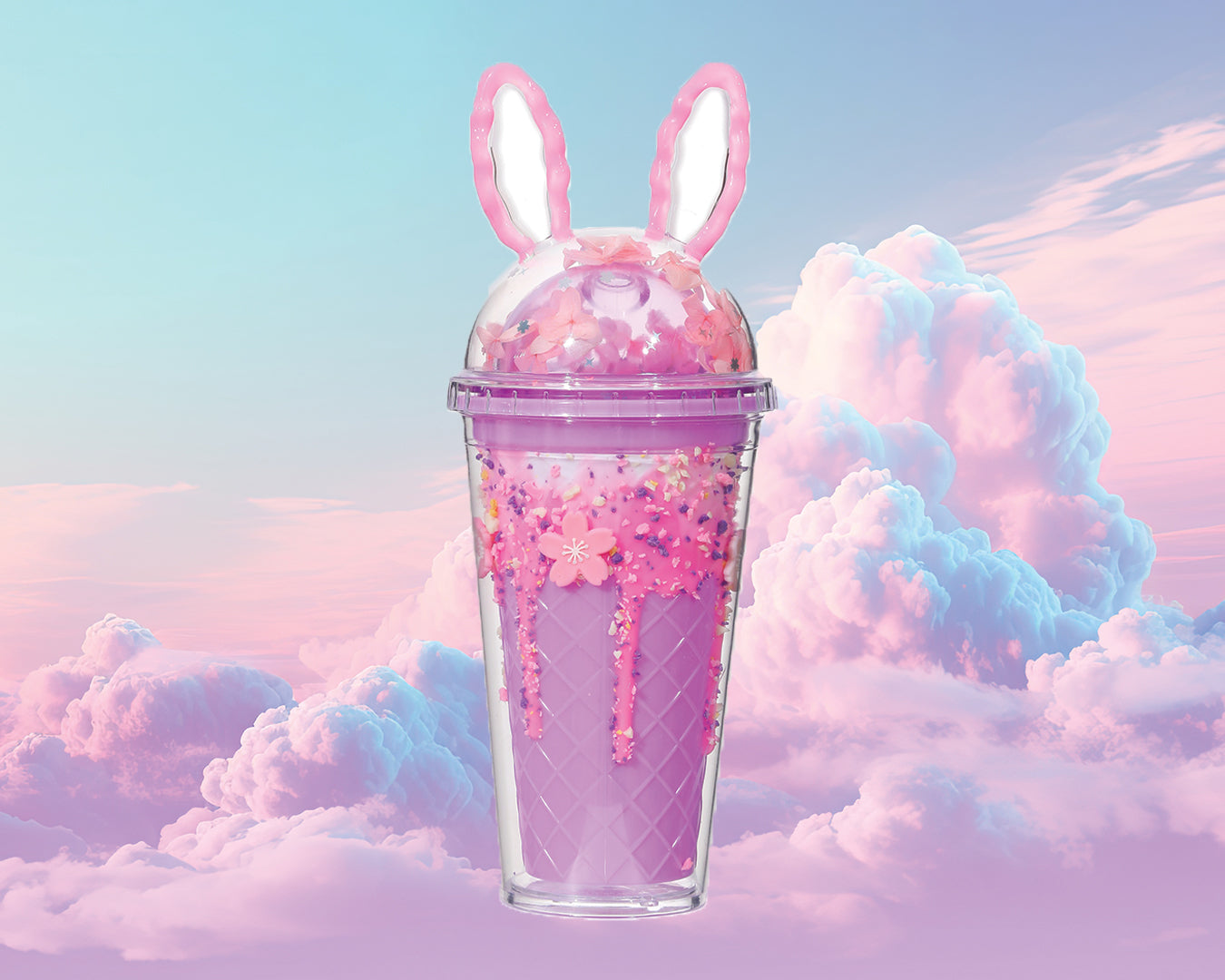 Sakura Bunny Tumbler-Purple