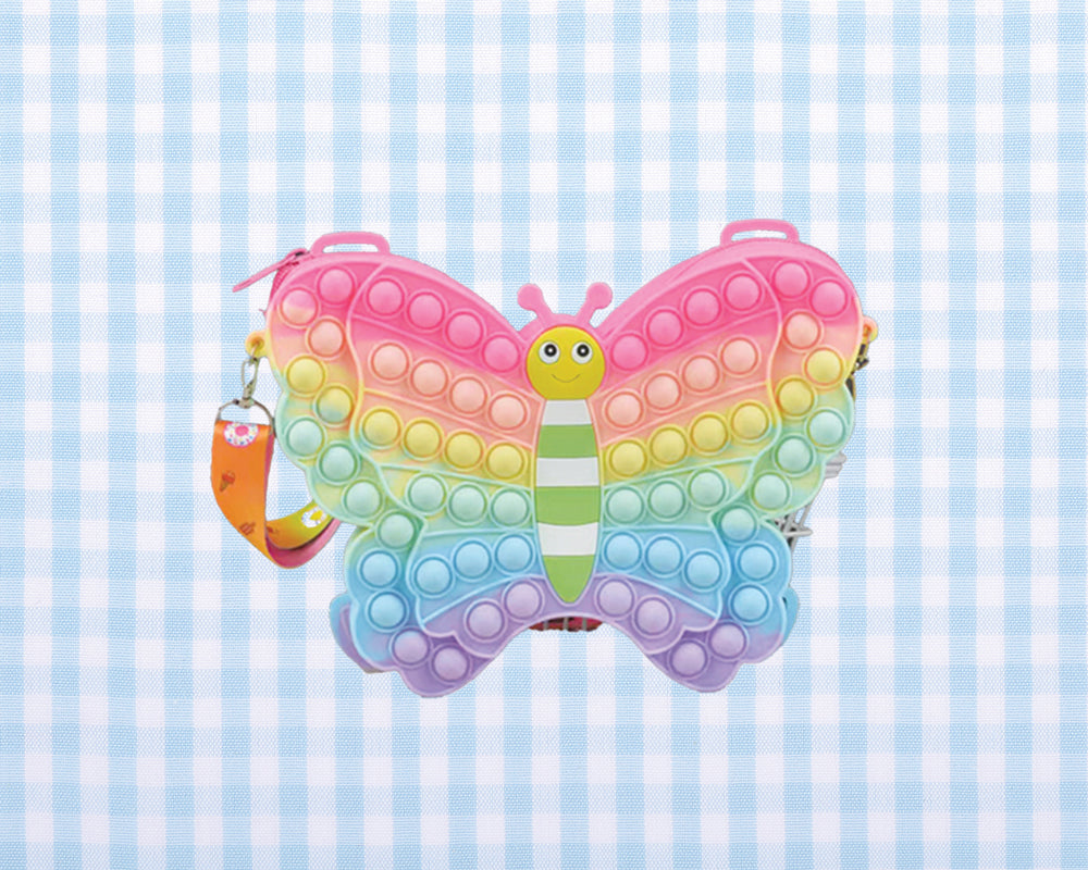 Fidget Butterfly Crossbody-Bubble Gum