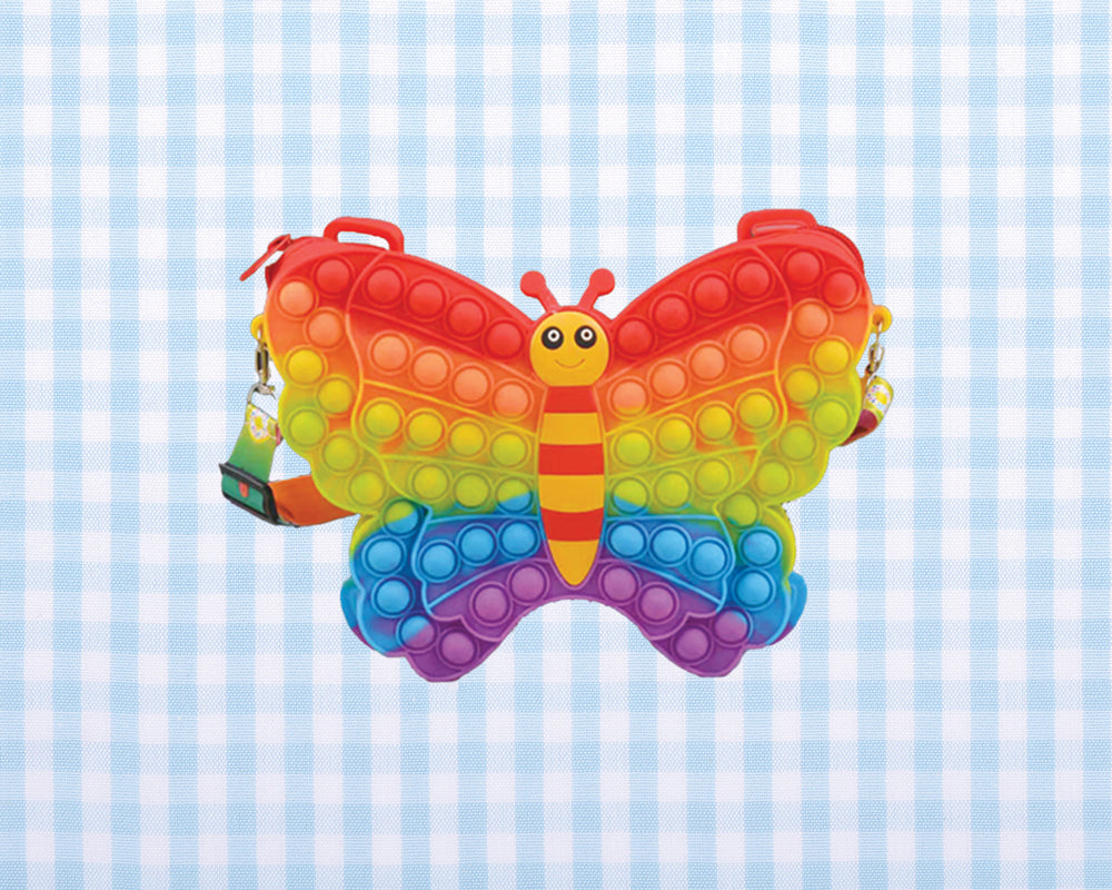 Fidget Butterfly Crossbody-Rainbow