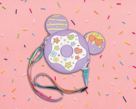 Donut Mouse Ear Crossbody -Purple