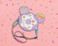 Donut Mouse Ear Crossbody -pink