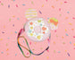 Donut Mouse Ear Crossbody -pink