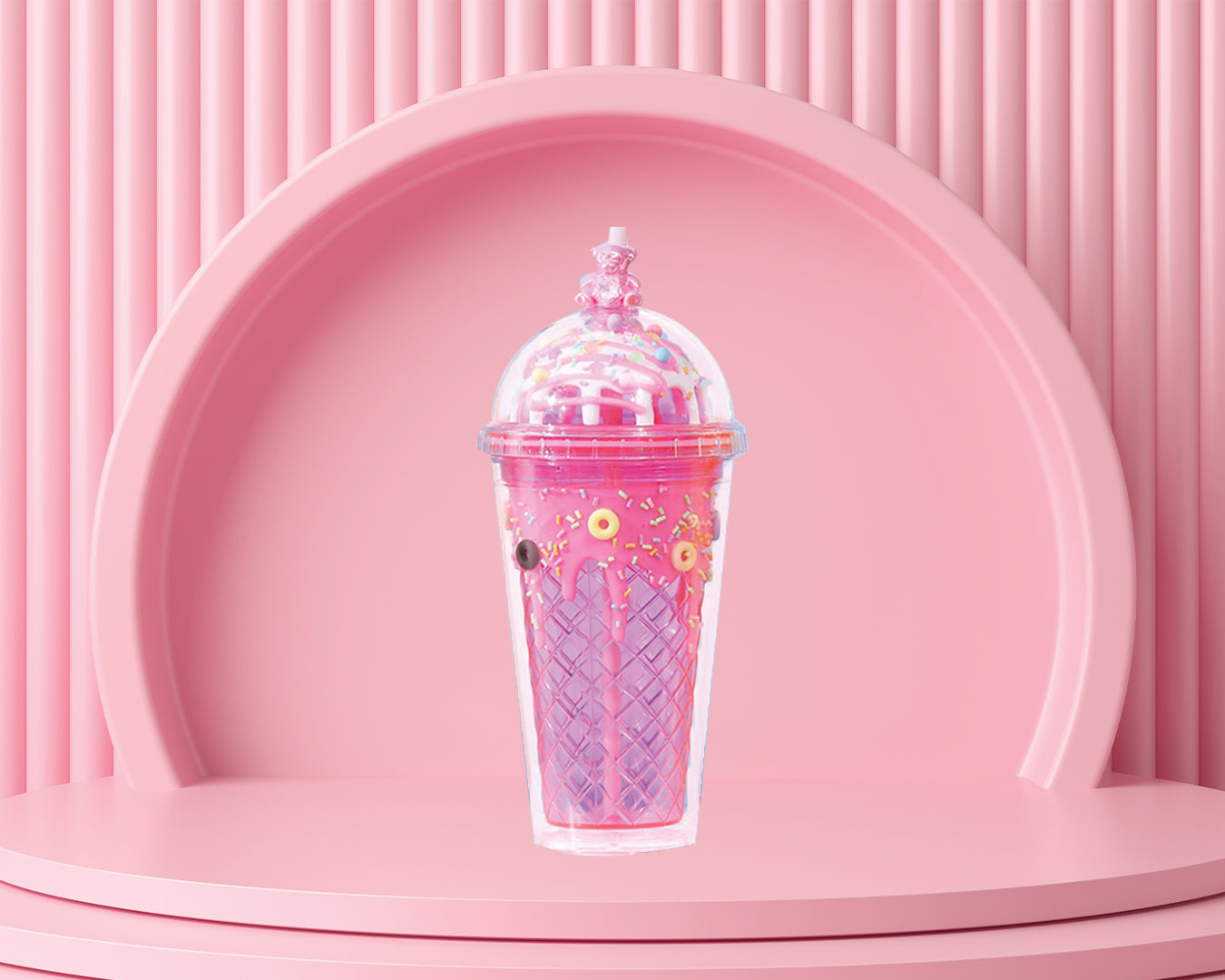 Gummy Bear Scoop Tumbler -Pink