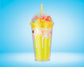 Rainbow Popcorn Tumbler-Yellow