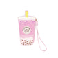 Novelty Wristlet - Taro Boba Milk Tea